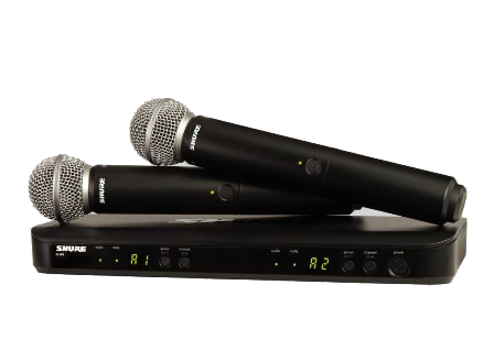 Shure BLX288/PG58 Dual Hand Held Microphones