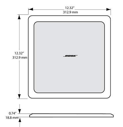 Bose Square Grille For Ceiling Speakers