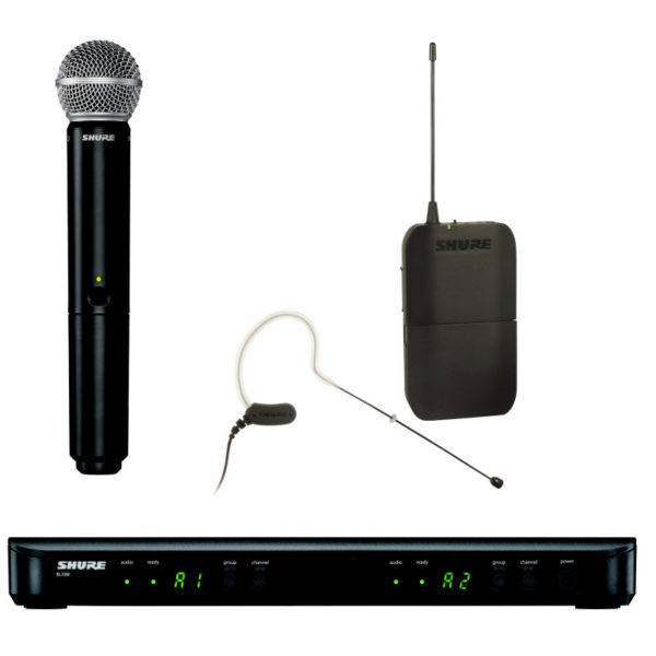 SHURE BLX1288/MX53 Dual Channel Combo Wireless System