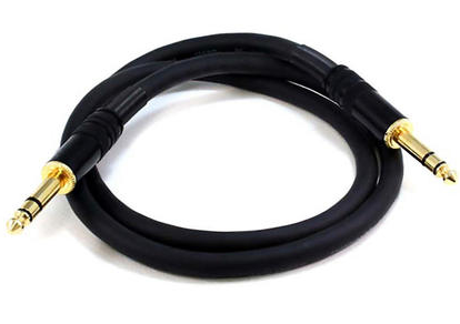 (TRS or Stereo Phono) Male to Male signal cable - Audio Visual Specialists