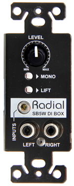 Radial SB5W DI Box Wall-mounted