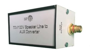70V / 100V Speaker Line to AUX Signal Un Balanced Level Converter