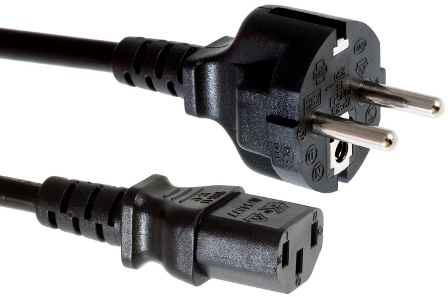 NAT Power cord with EU Plug and IEC (Type C13) Part # NAT-00-005-00002