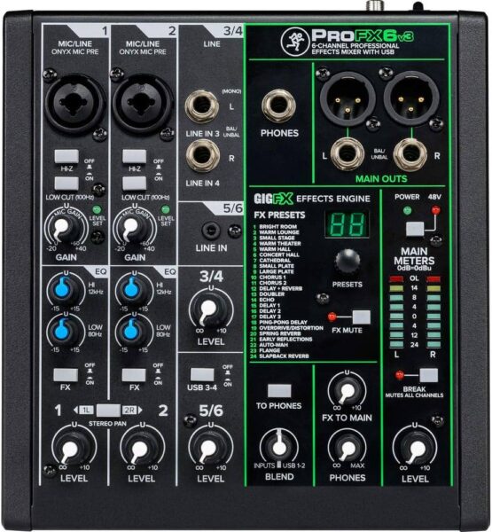 Mackie ProFX6v3 Professional Analog Mixer